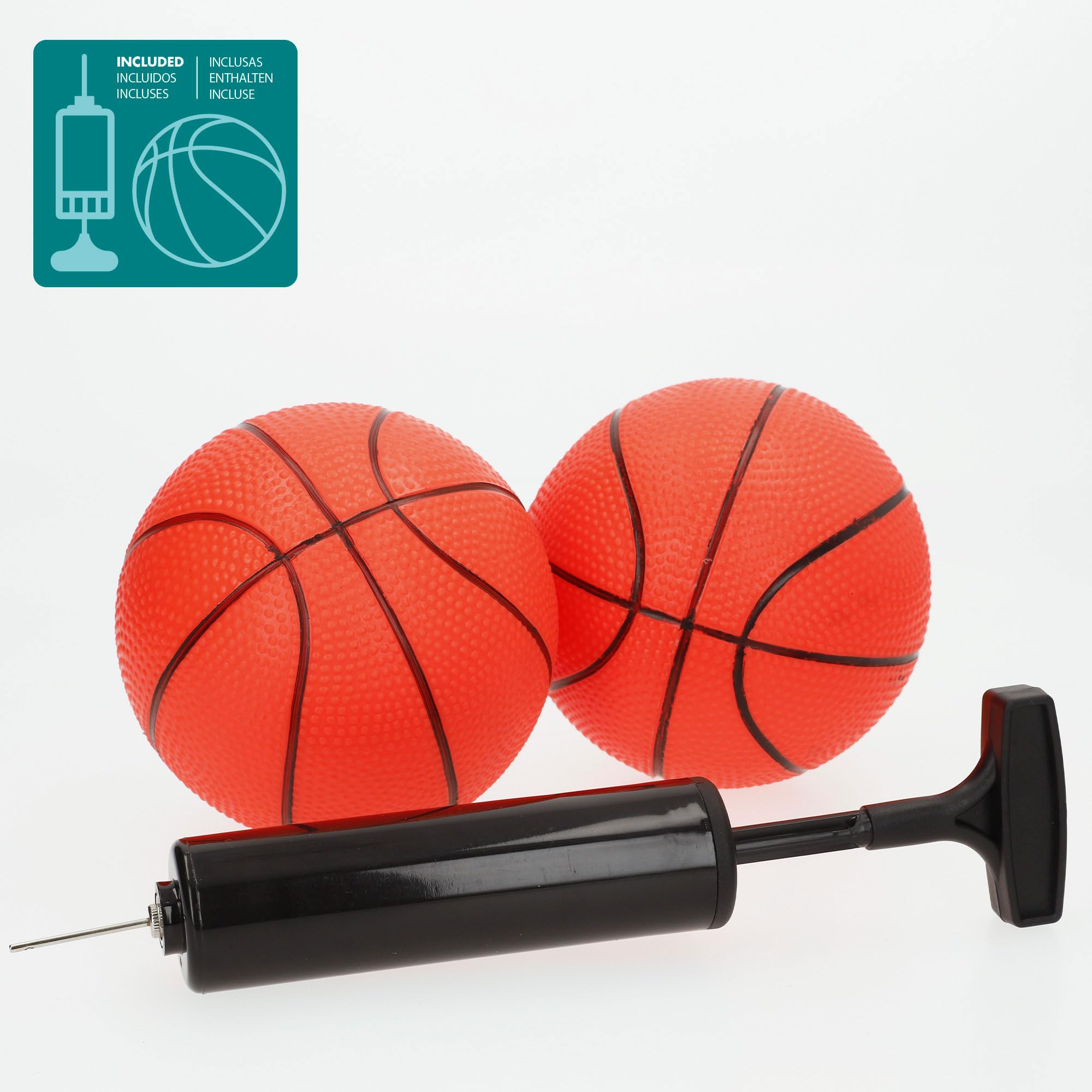 ColorBaby CB Games Panier de Basketball avec Marqueur électronique, Structure métallique de 64 x 100 x 150 cm, Design Retour, Inclut des Ballons, Idéal pour Jouer en intérieur dès 3 Ans (47999)