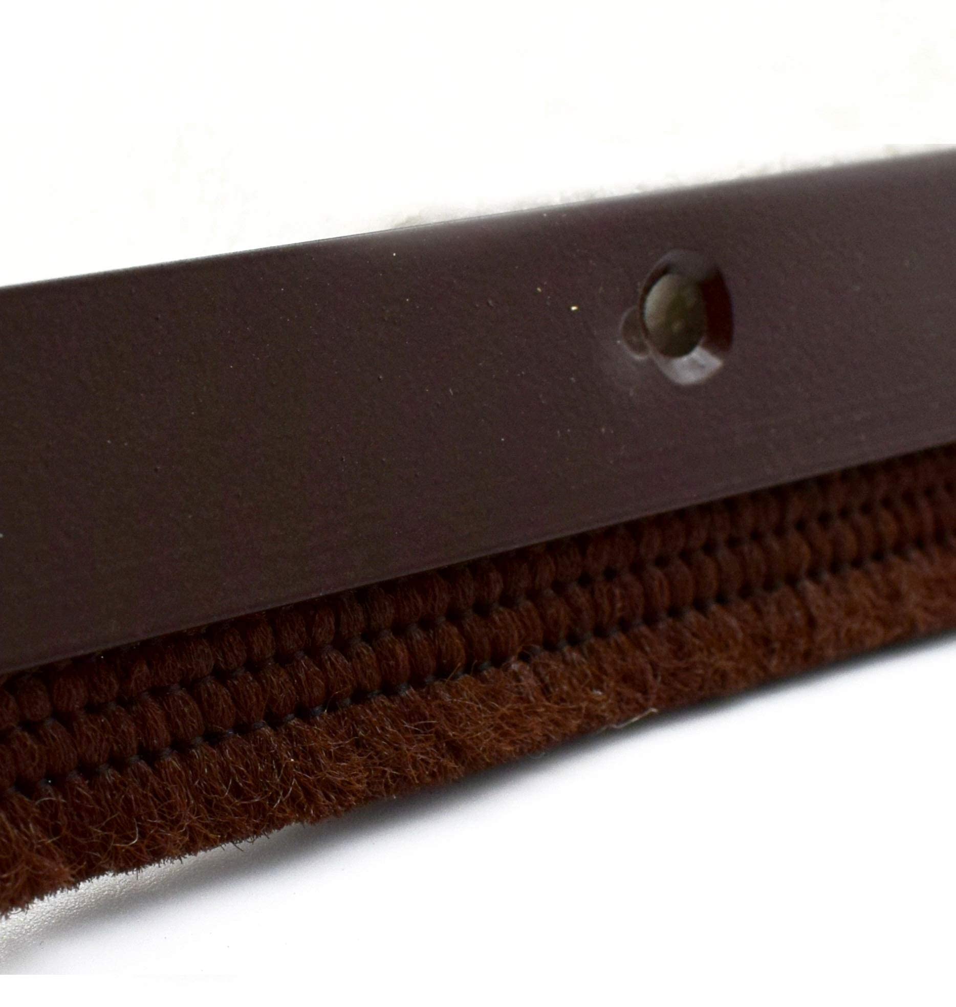 RAB Door Seal Bottom Brush Dust Stopper Strip for Home, Aluminum Plate with Nylon Brush - Brown (4 fit, Brown) (Pack of 4 PCS) — Amazon image 3