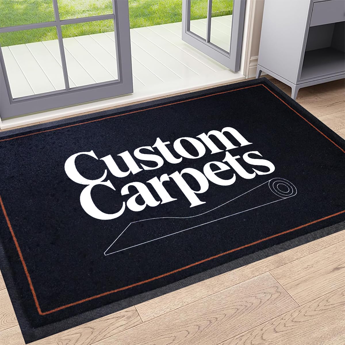 Felpudo Personalizado con Nombres, Texto, Personalizable Alfombras Personalizadas para la Entrada a casa, Antideslizante Personaliza Tu Felpudos para Pasillo,Cocina Exterior (120×60cm)