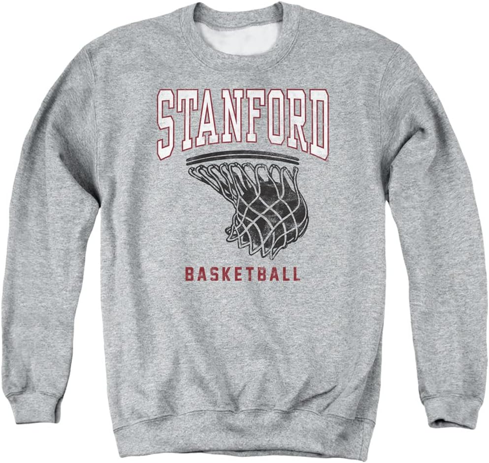LOGOVISION Stanford University Official Basketball Hoop Unisex Adult Crewneck Sweatshirt