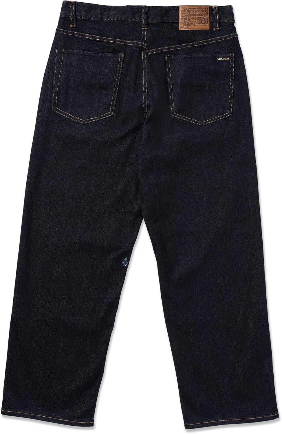 Volcom Mens Billow Loose Fit Baggy Denim Jeans – Relaxed Vintage Style, Soft Cotton Denim, Wide Leg - Image 3