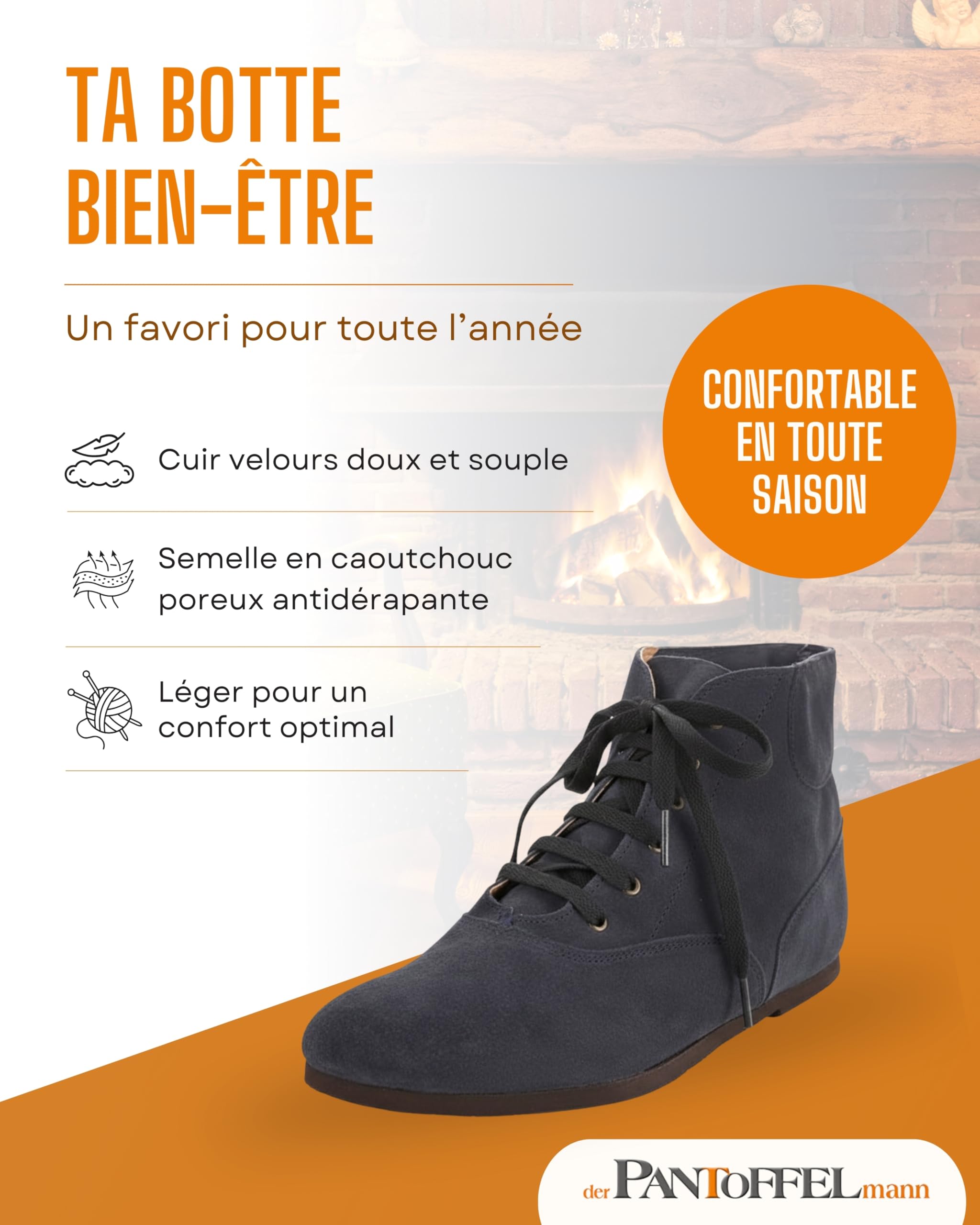 Pantoffelmann Tramper Shoes Unisex I Original GDR Klettis I Chaussures pieds nus Ostalgic en daim avec semelle en caoutchouc I Chaussures de loisirs/escalade femmes et hommes
