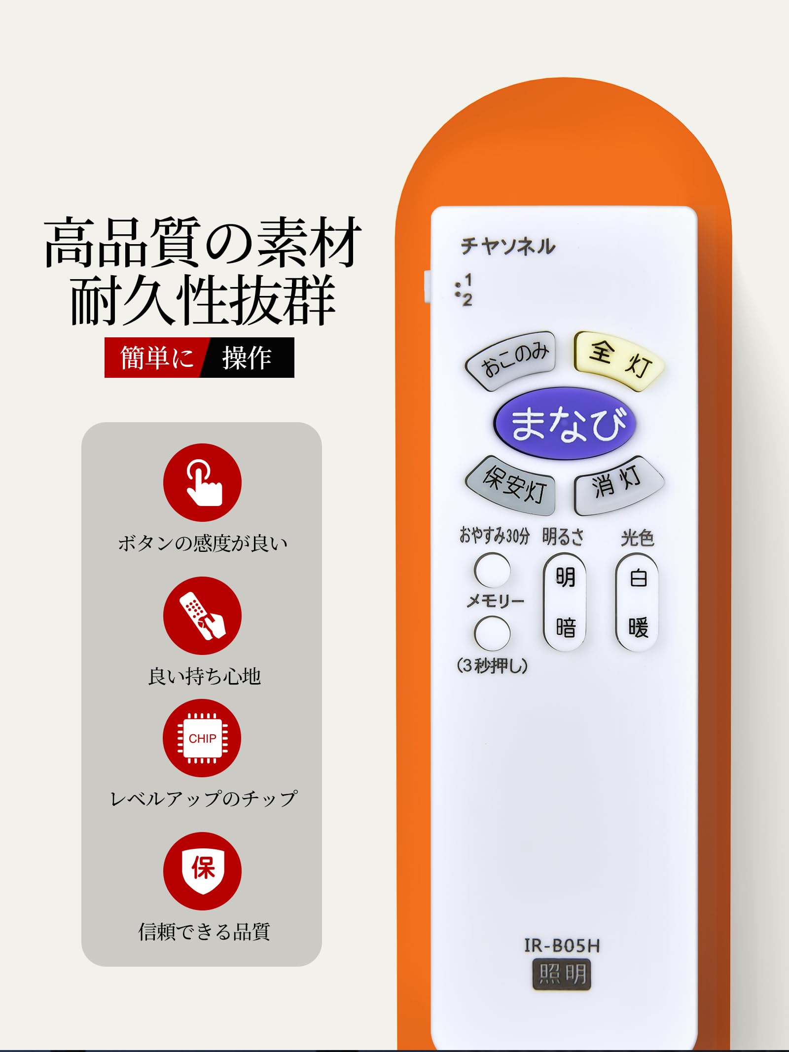 Amazon | AVTVA LEDシーリングライトリモコン for Hitachi IR-B05H FU