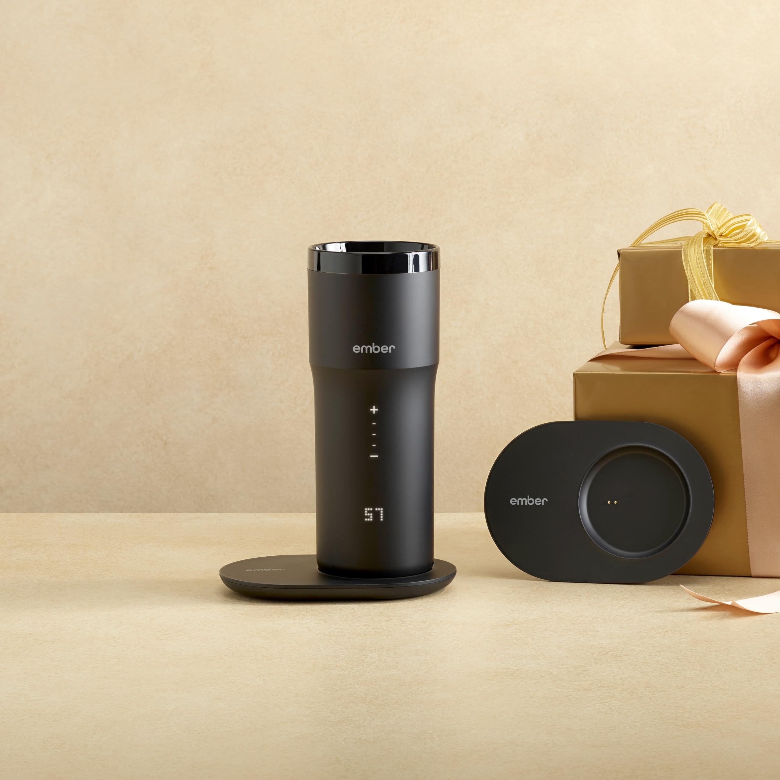Ember Base di Ricarica 2 - Ricarica Wireless per Tazza Intelligente da Viaggio Controllo della Temperatura - Caricatore Extra per Tazze da Viaggio Gestione in App, Nero