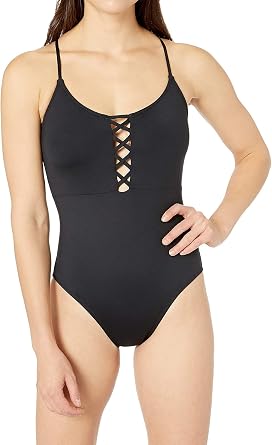 La Blanca Womens Island Goddess Strappy Convertible One Piece Swimsuit