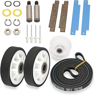 12001541, 303373, 303373K zestaw rolek bębna suszarki & 6-3700340 rolka do suszenia i WP33002535 pasek bębna suszarki & 306508 zestaw łożyska do suszarki Maytag, kenmore, crosley