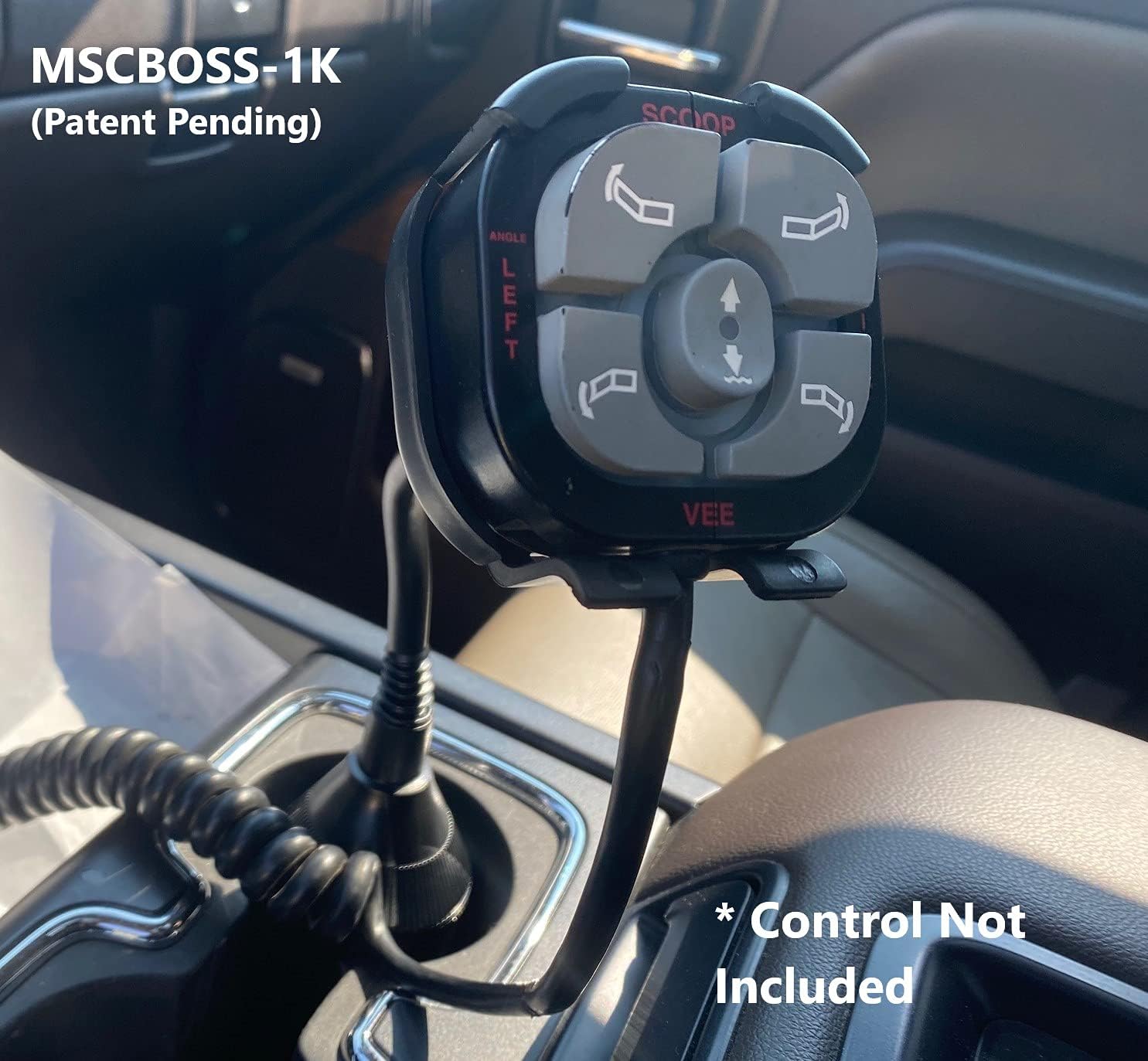 Boss Snow Plow Handheld Control Cup Holder Single Mount Kit - Aftermarket