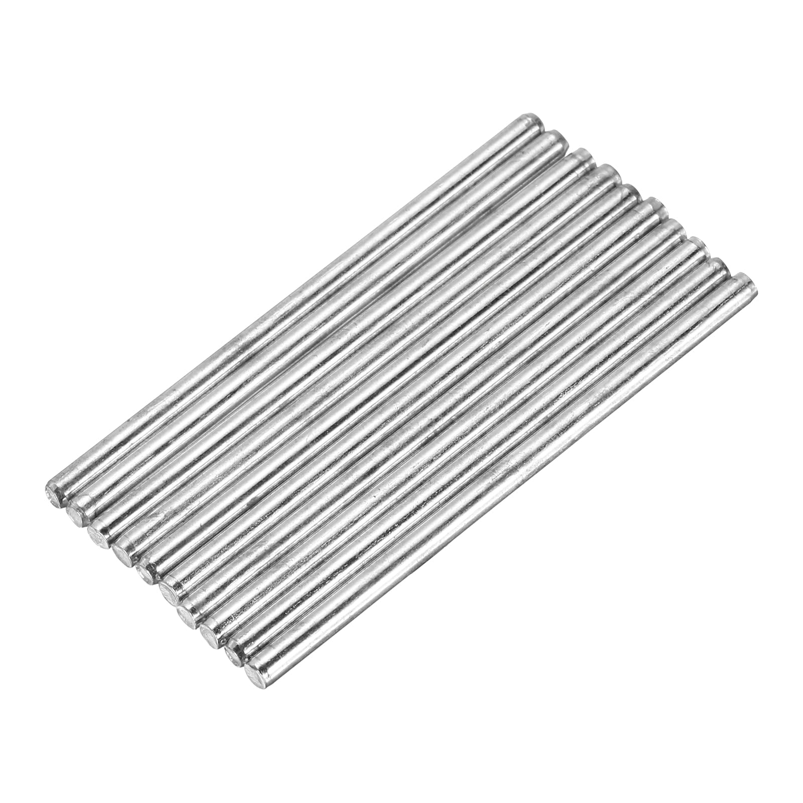 sourcing map 10pcs 3mmx60mm Toys Shaft Round Rod Axles Drive Shaft Silver