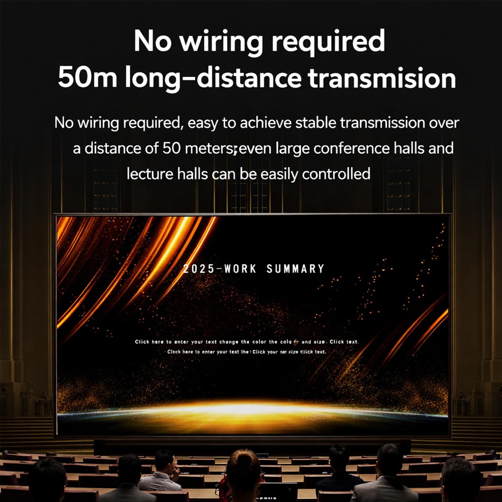 Elprico Trasmettitore e Ricevitore HDMI Wireless, Adattatore Display Wireless per Streaming 1080P 60Hz 5G per Smartphone Laptop Proiettori