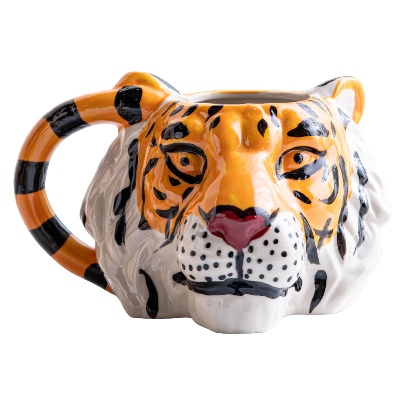 Yhplxyuus Creative 3D Animal Ceramic Mug Delicate 3D Animal Themed Mugs Hand Painted Ceramic Cup for Individualized Gift Art Designs