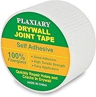 PLAXIARY Self-Adhesive Fiberglass Drywall Mesh Tape 2" x 66ft - Repair Cracks, Holes & Seams Effortlessly
