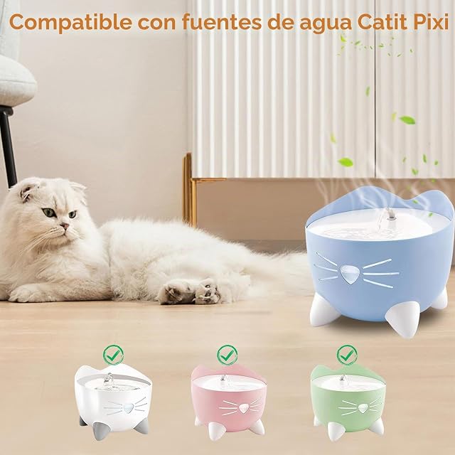 Foto 4 de 7 de Puasok 16 Filtros para Fuente de Agua Gatos Compatibles con Catit Pixi