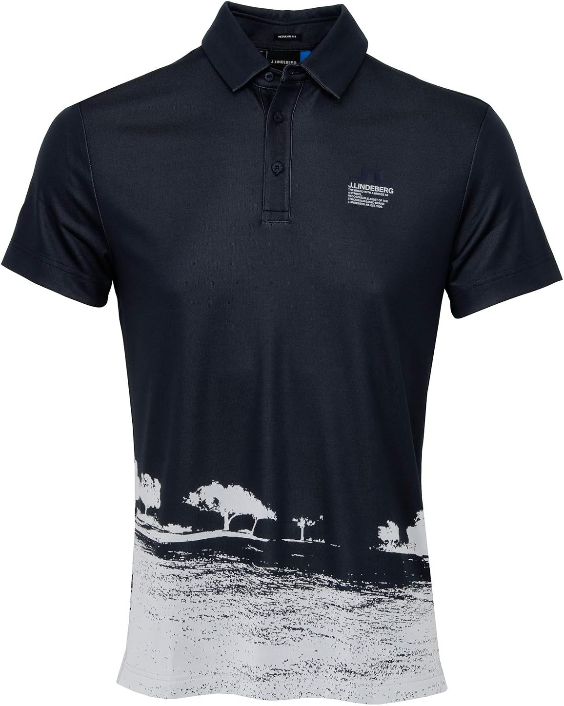 J Lindeberg Nash Reg Fit TX Jaquard - JL Navy - M