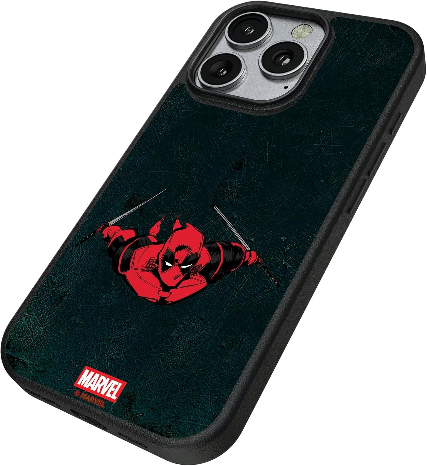 Keyscaper Marvel Deadpool Badge MagSafe Compatible Case for iPhone 16
