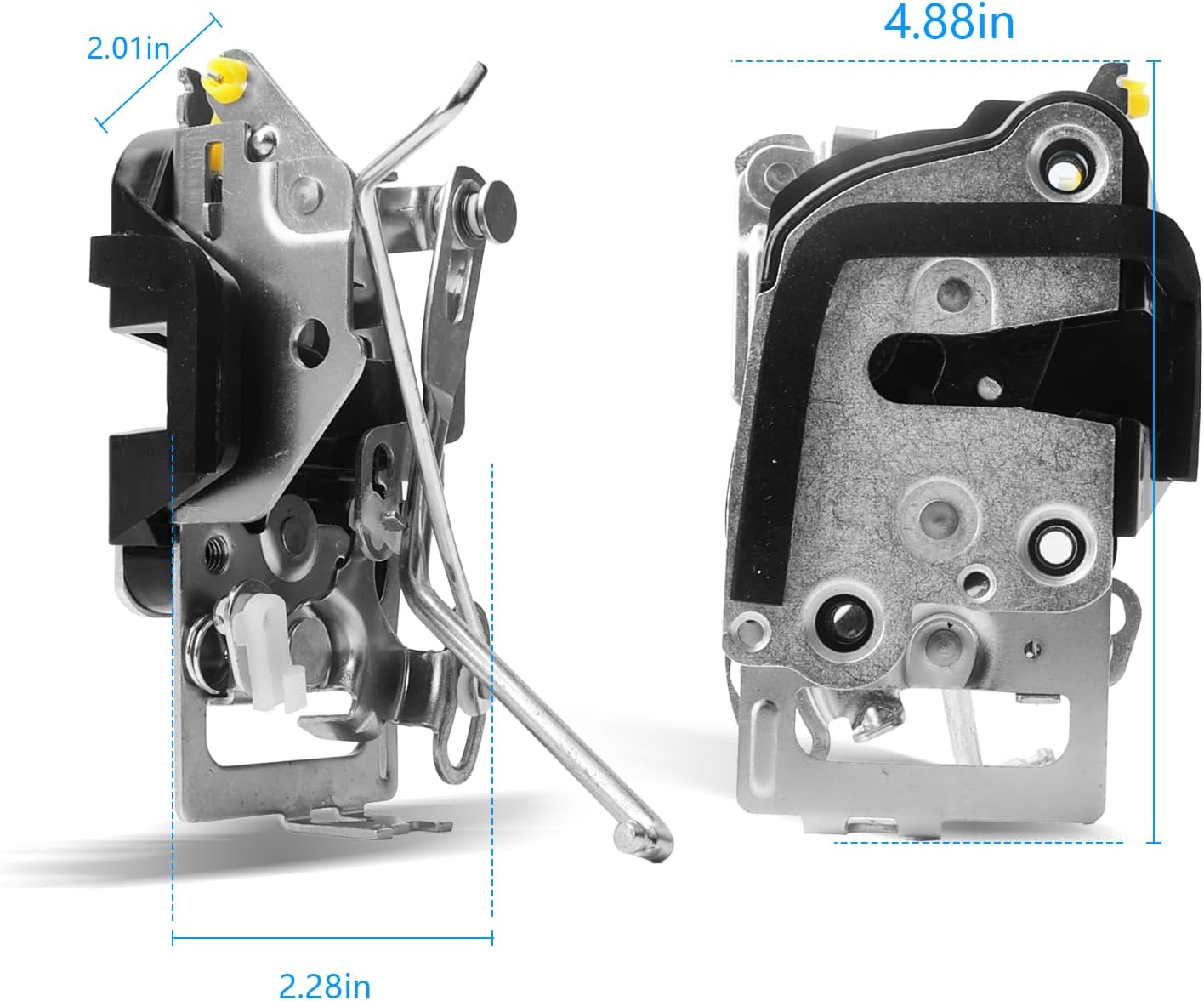Door Lock Latch Actuator | Front Left Driver Side | Compatible with 1998-2004 Toyota Tacoma | Replaces 69320-04010 | Front Left Manual Locks for Non Electric Doors