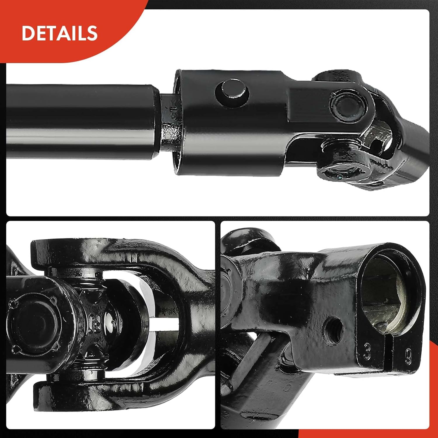 A-Premium Lower Steering Shaft Steering Column Shaft Compatible with Ford E-150 2008-2014, E-250 2008-2014, E-350 Super Duty 2008-2019, E-450 Super Duty 2008-2016, Replace # 8C2Z3B676B