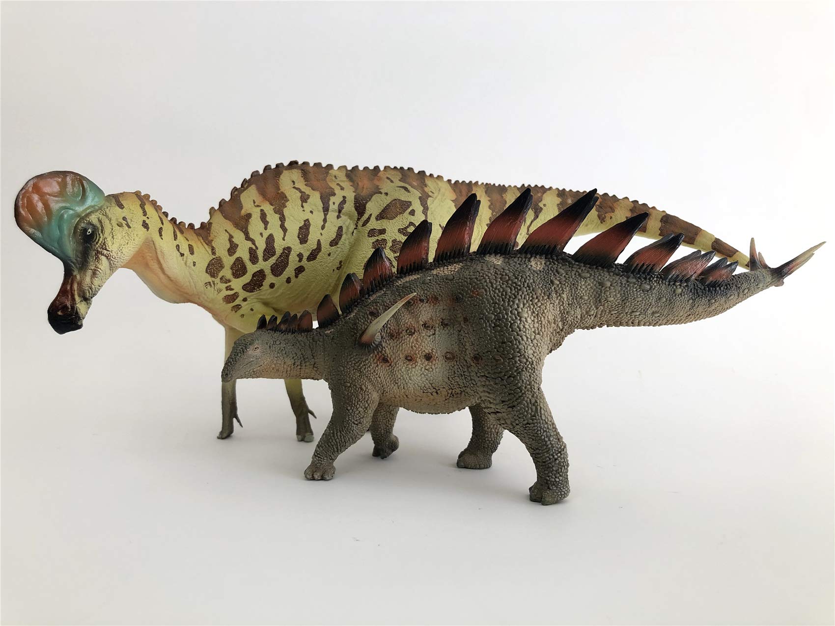 AMITD Corythosaurus Figure Realistic Hadrosauridae Dinosaur PVC Animal Model Decoration Gift