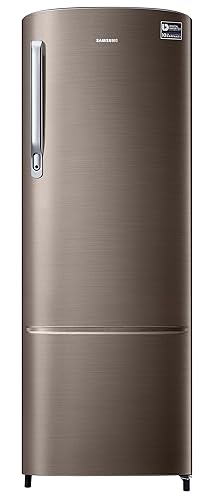 Samsung 246L 3 Star Inverter Direct-Cool Single Door Refrigerator Appliance (RR26C3733DX/HL,Luxe Brown) 2023 Model