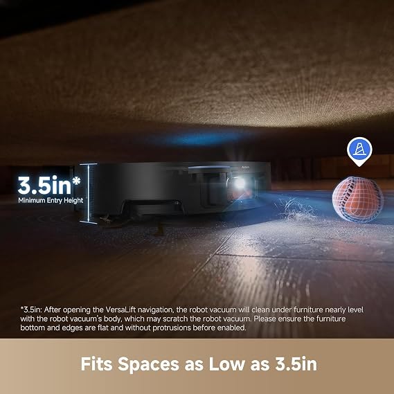DREAME X50 Ultra Robot Vacuum and Mop with Auto-Empty and Mop Self-Cleaning, 20,000Pa Suction, Obstacle Avoidance and 360 Navigation, Corner to Edge Deep Cleaning, Detangling Brush