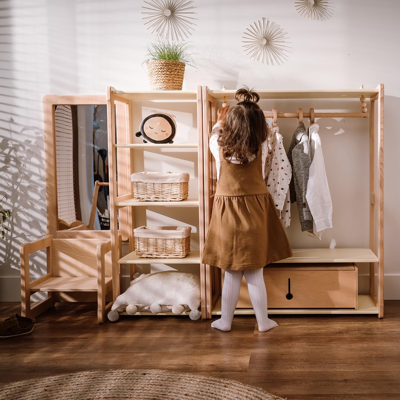 Montessori Regał na zabawki – organizer do przechowywania zabawek Maxi Kids, meble do pokoju dziecięcego, organizer i przechowywanie zabawek, regał Montessori, meble do pokoju dziecięcego,