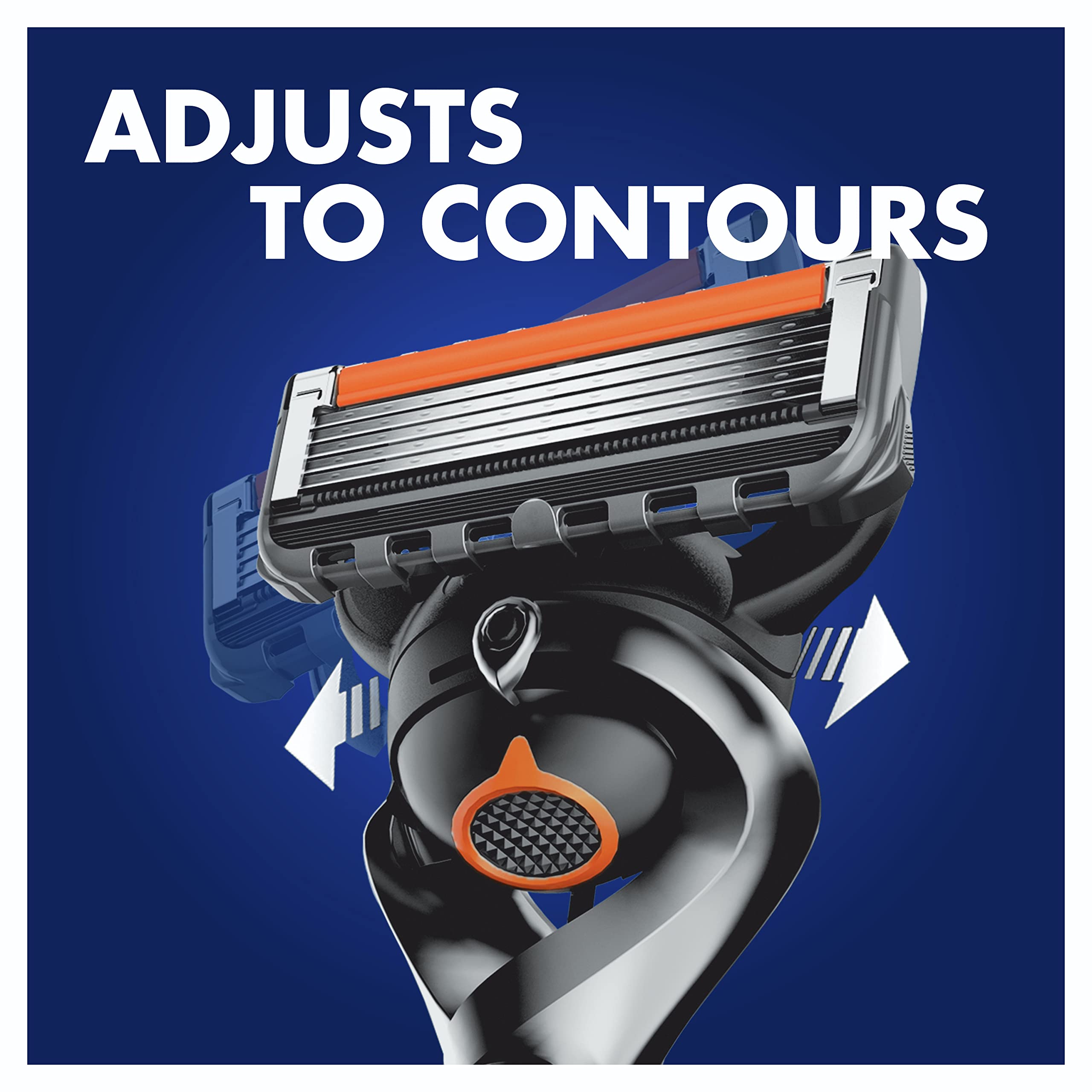 Gillette Alt, Fusion 5 ProGlide Rasierklingen mit Trimmerklinge für Präzision und Gleitbeschichtung, 12 Ersatzklingen, Orange