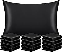 Vista 42 de NTBAY - Fundas de almohada de satén para cabello y piel, fundas de almohada sedosas de lujo con cierre de sobre.