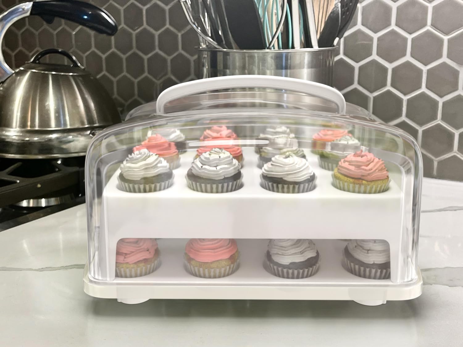Mini Cupcake Carrier - Holds 24 Mini Cupcakes -6