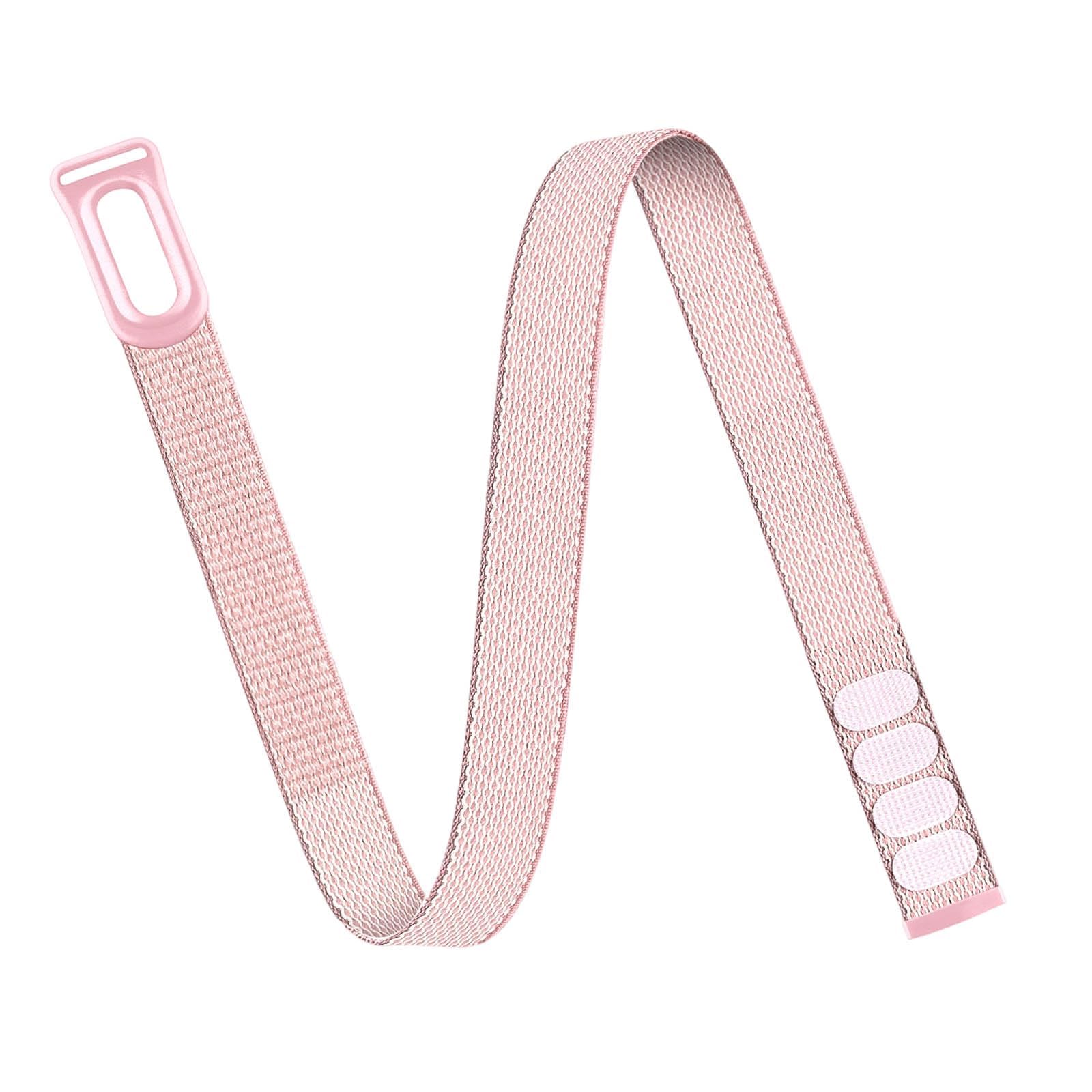 Strap for Google Fitbit Air Bicep Band, Adjustable Elastic Woven Sport Straps for Men Women, Replacement Nylon Bicep Arm Bands for Running Gym Strength Training Training (Pink, M (430mm/16.9 in))