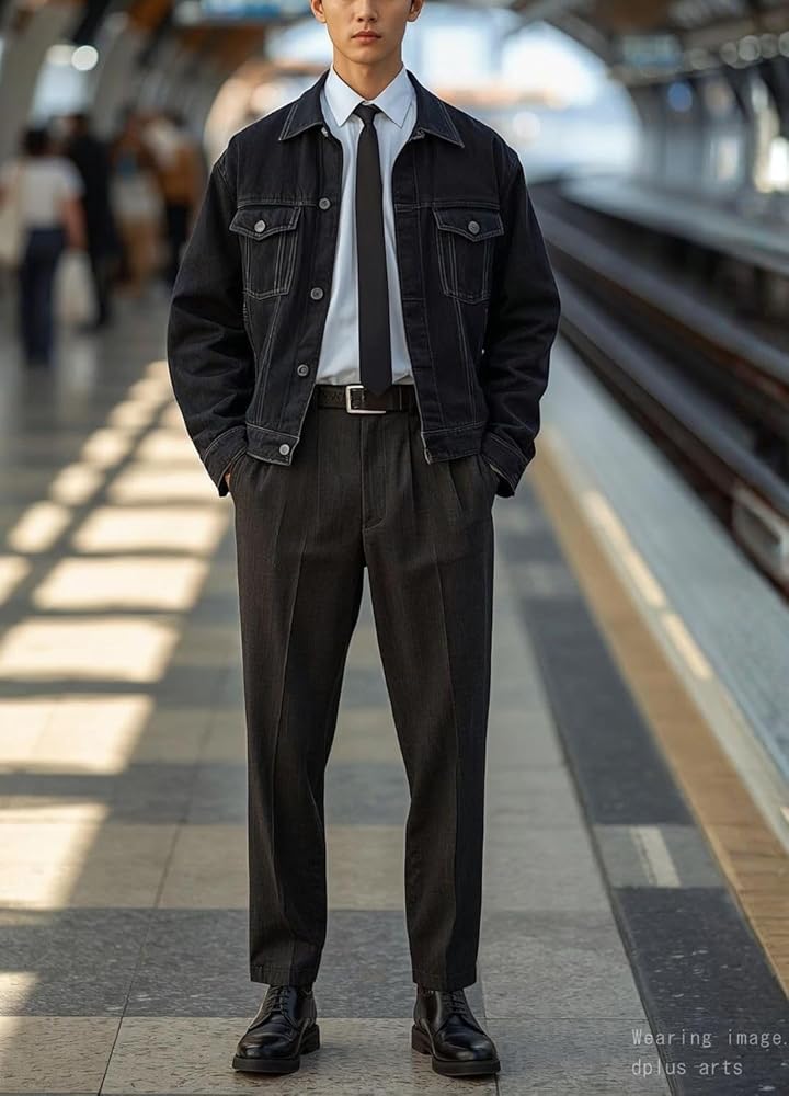 Amazon | [ディー・プラス・アーツ] ネクタイ 細い 5cm幅 黒 シルク100