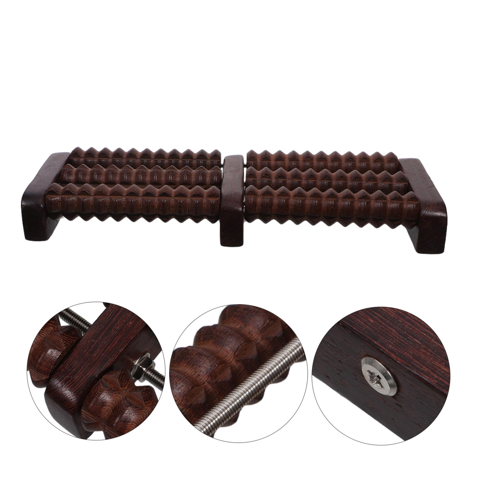 Rodillo de Masaje de Pies de Madera para Relajación y Alivio Muscular Portátil y Silencioso Masajeador Manual bajo Escritorio para Pies y Pantorrillas Herramienta de Acupresión