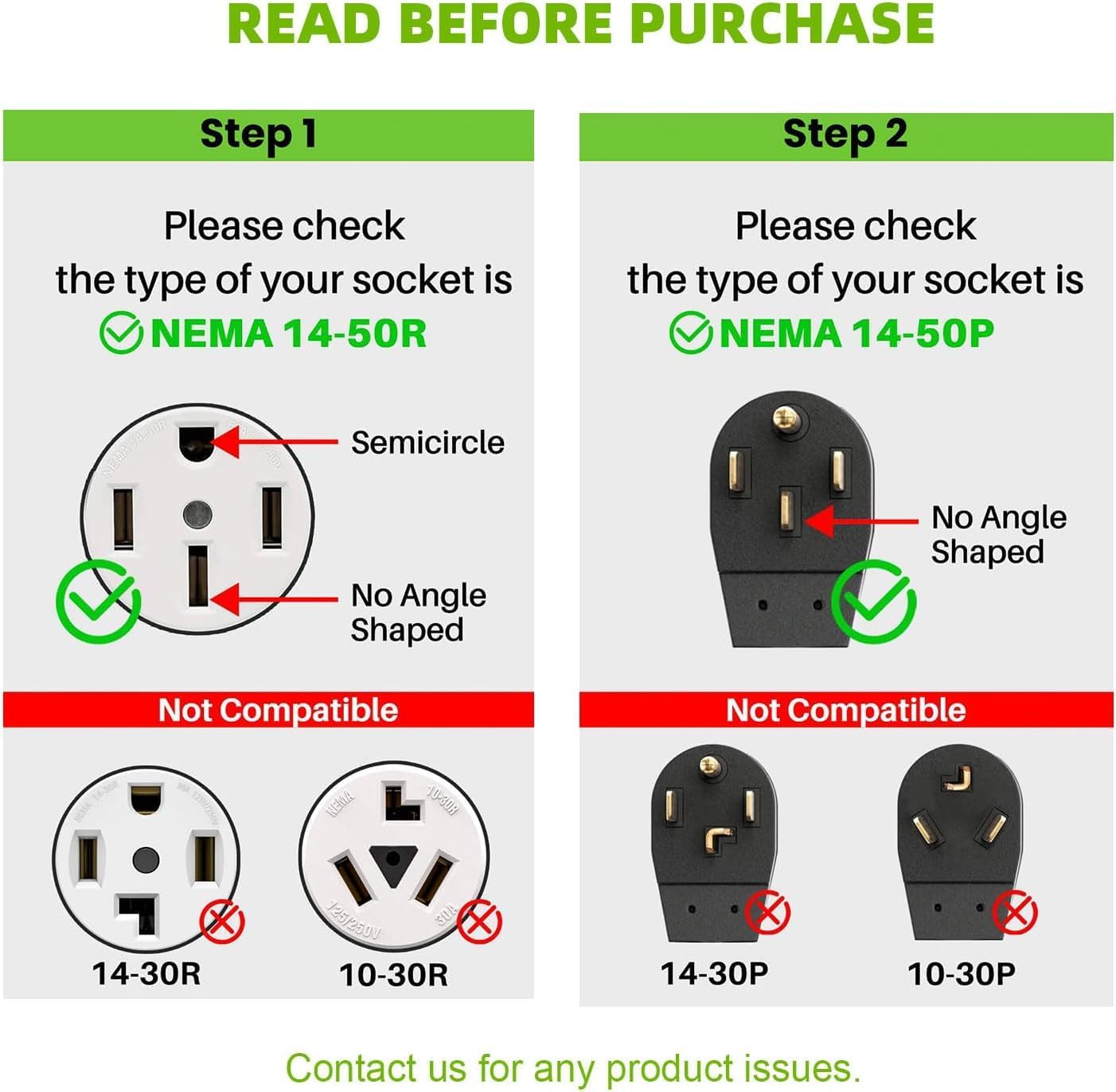 50 Amp RV/EV Splitter Adapter, NEMA 14-50P to Dual 14-50R, Heavy Duty 250V Y Splitter Cord for EV Charger RV Camper, ETL Certified