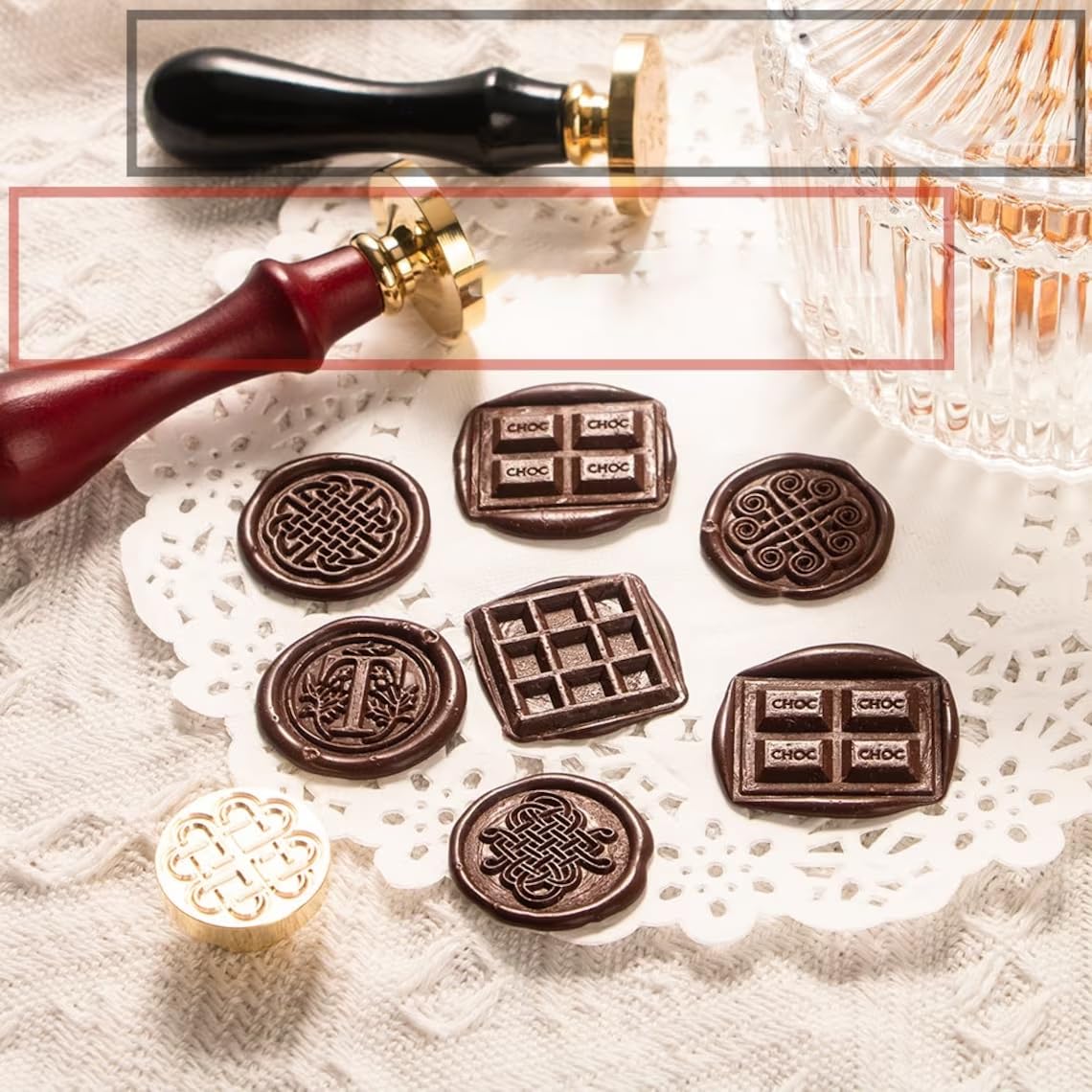 Chocolat de mariage personnalisé décor de table de mariage - France