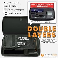 Vista 9 de MeatStick BBQ & Kitchen 2.0 Bundle [2 sondas/rango ilimitado] Termómetro inalámbrico inteligente para carne con Bluetooth para ahumar, asar a