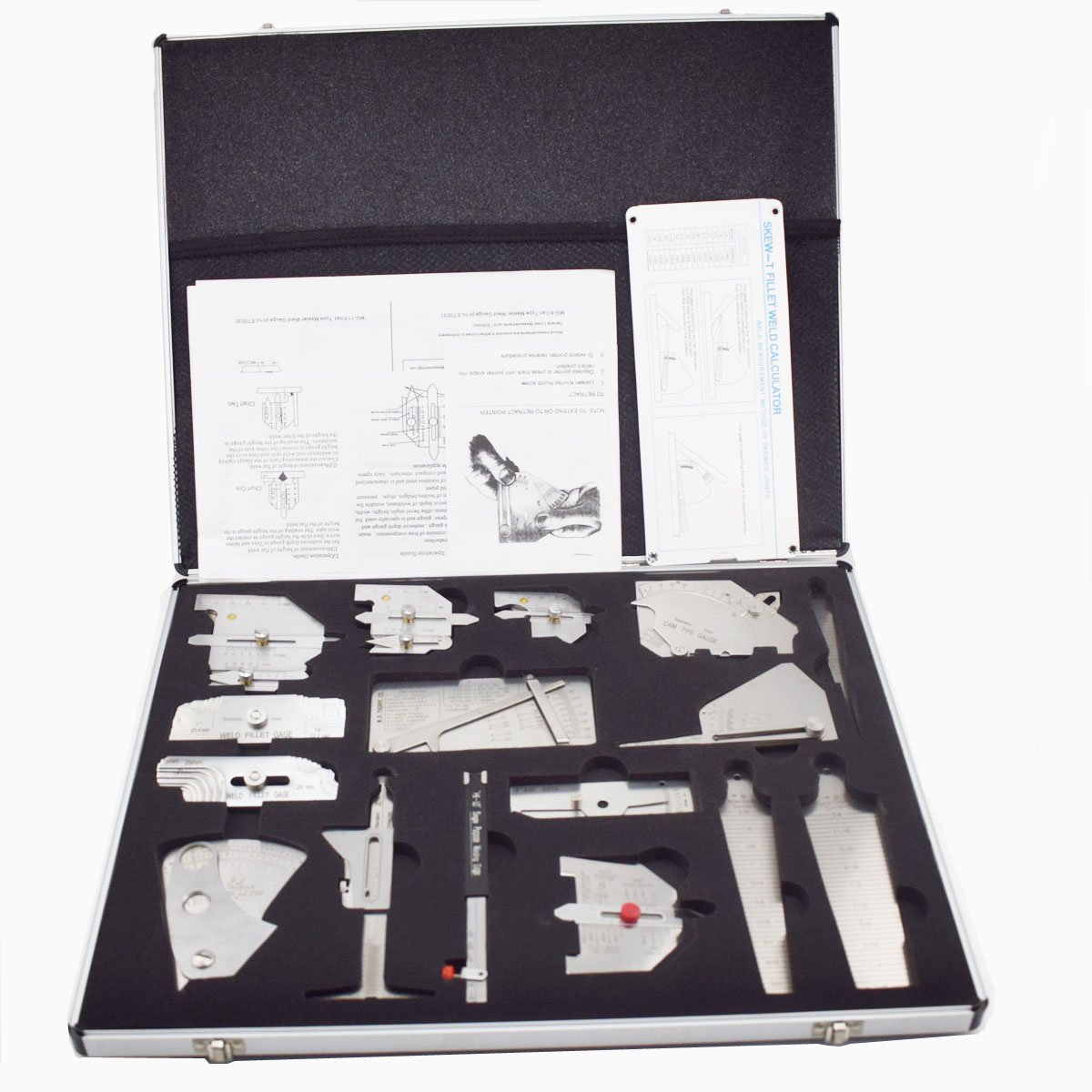 Buy 16pcs Welding Gauge Tool Kit With Brief Case Type Taper Gage HILO