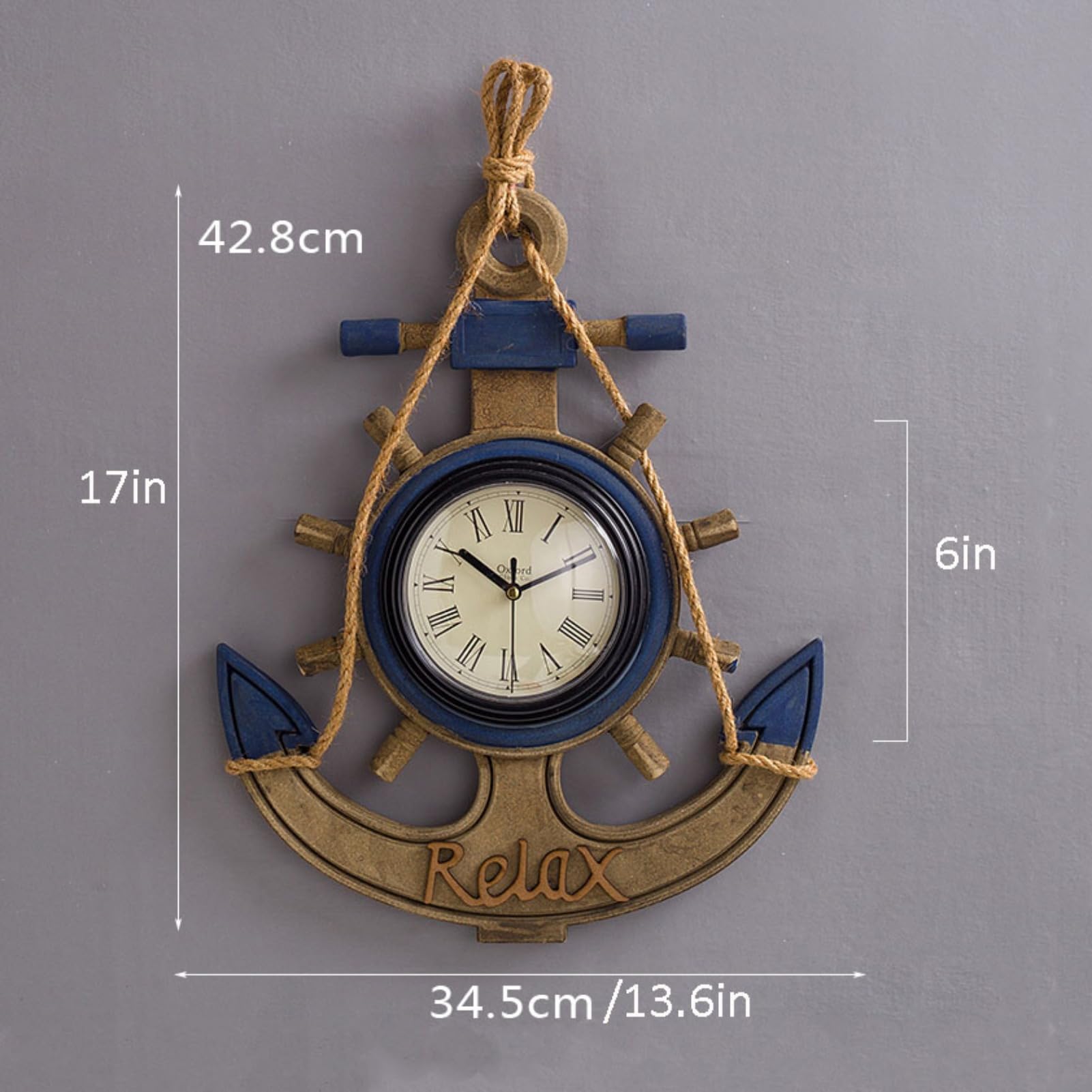 Amazon.co.jp: 船壁時計船手のマリンスタイルのウォールアート