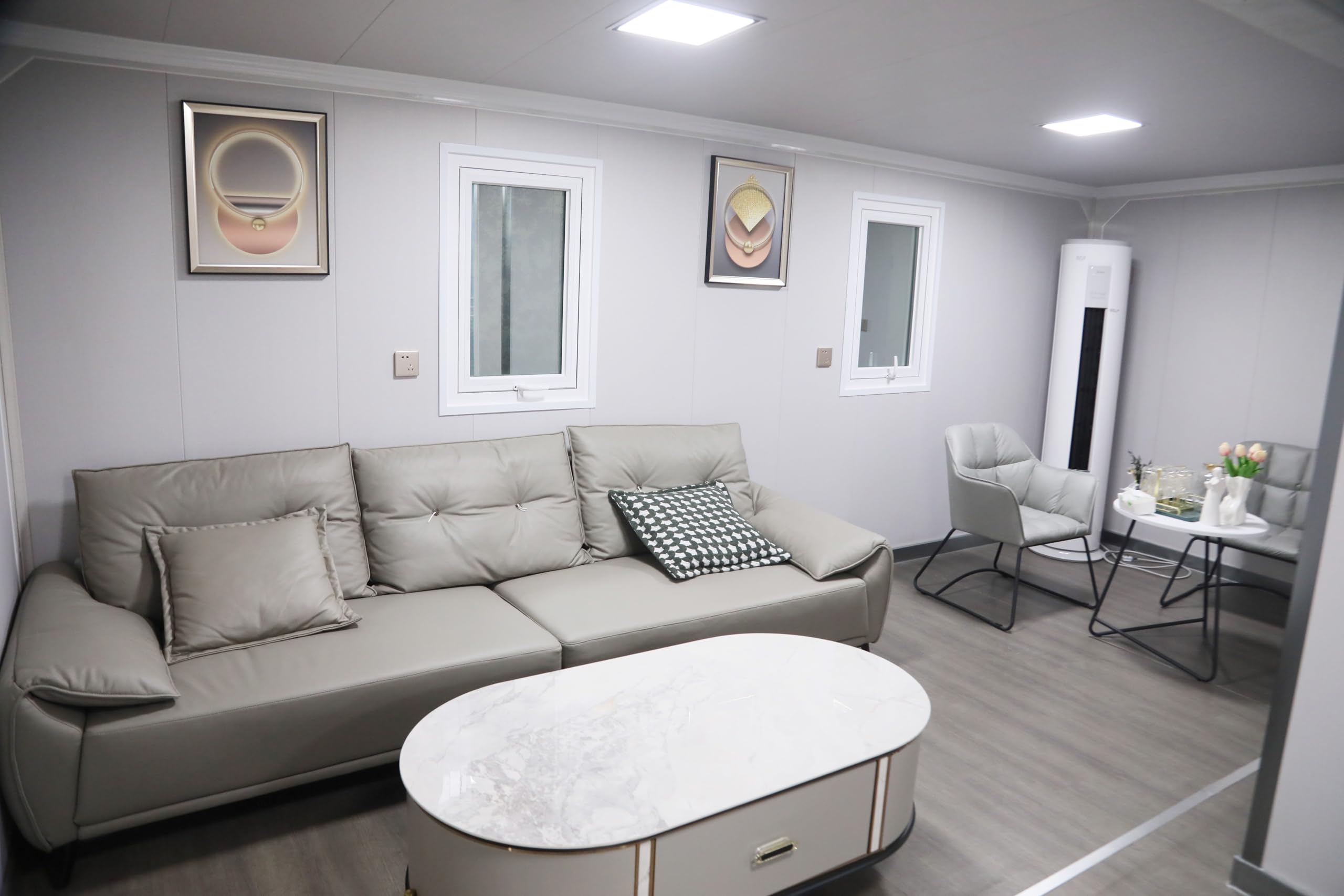 Casas prefabricadas Independientes Personalizables de 37/56/74 m². Edificios modulares duraderos Aptos para Uso residencial, de oficinas, vacacional y Comercial (74 m2) — view 2