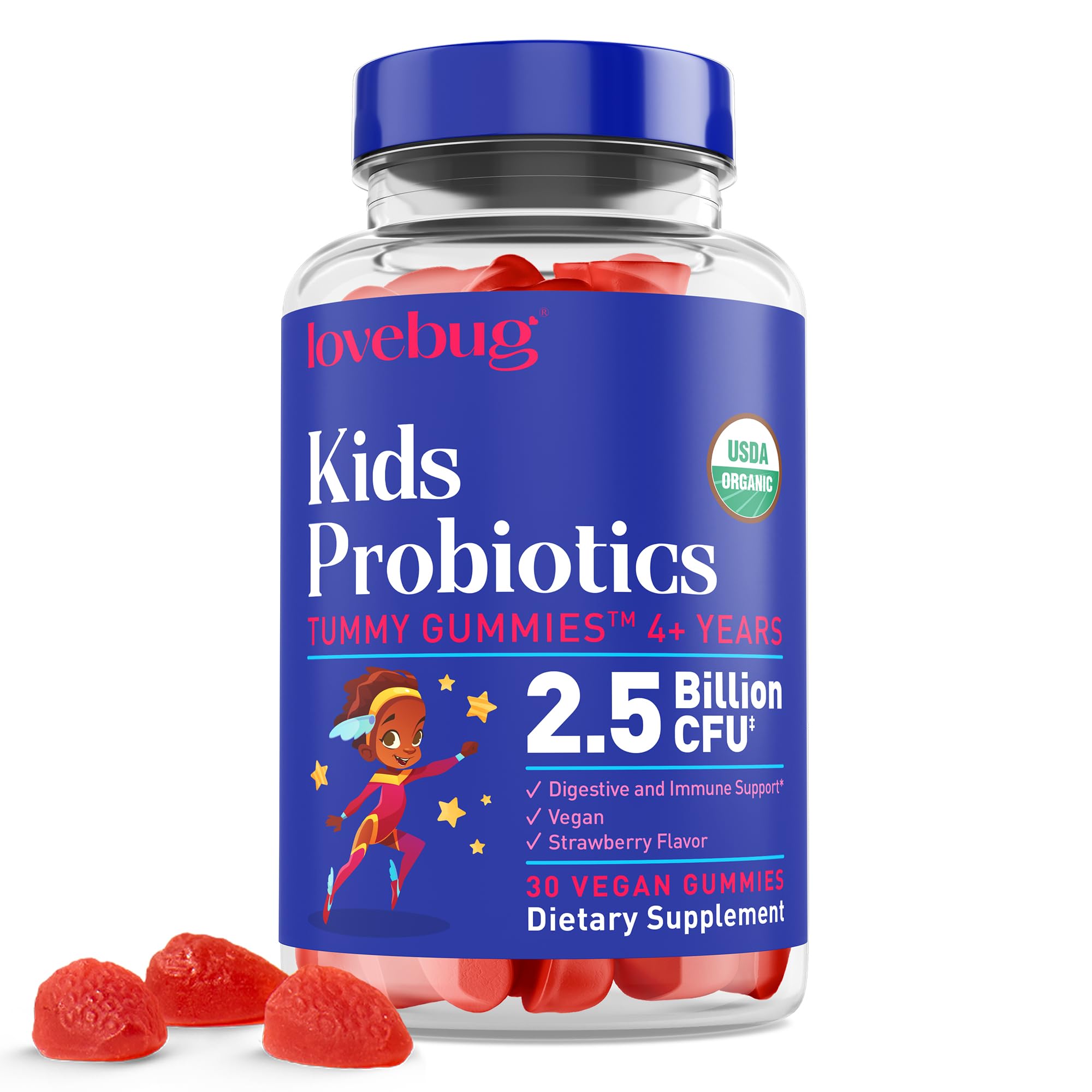 LOVEBUG Kids Probiotic Gummies