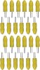 24ct Yellow Black Duck Corn Skewers with Soft Grip Handles