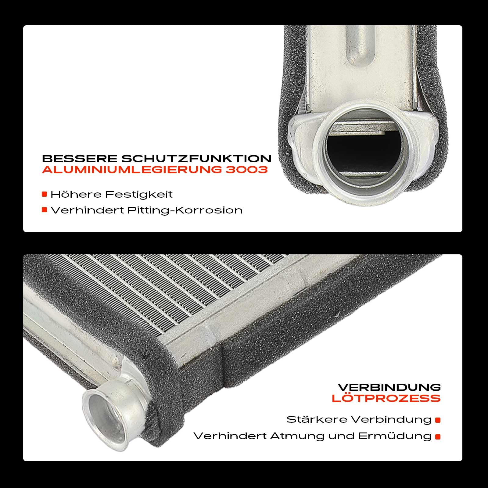 Frankberg Scambiatore di calore Riscaldamento interno Compatibile con X3 F25 2.0L Serie 1 E81 1.6L X1 E84 2.0L X3 F25 3.0L Serie 3 Touring E91 2.0L Replace# 64119190595