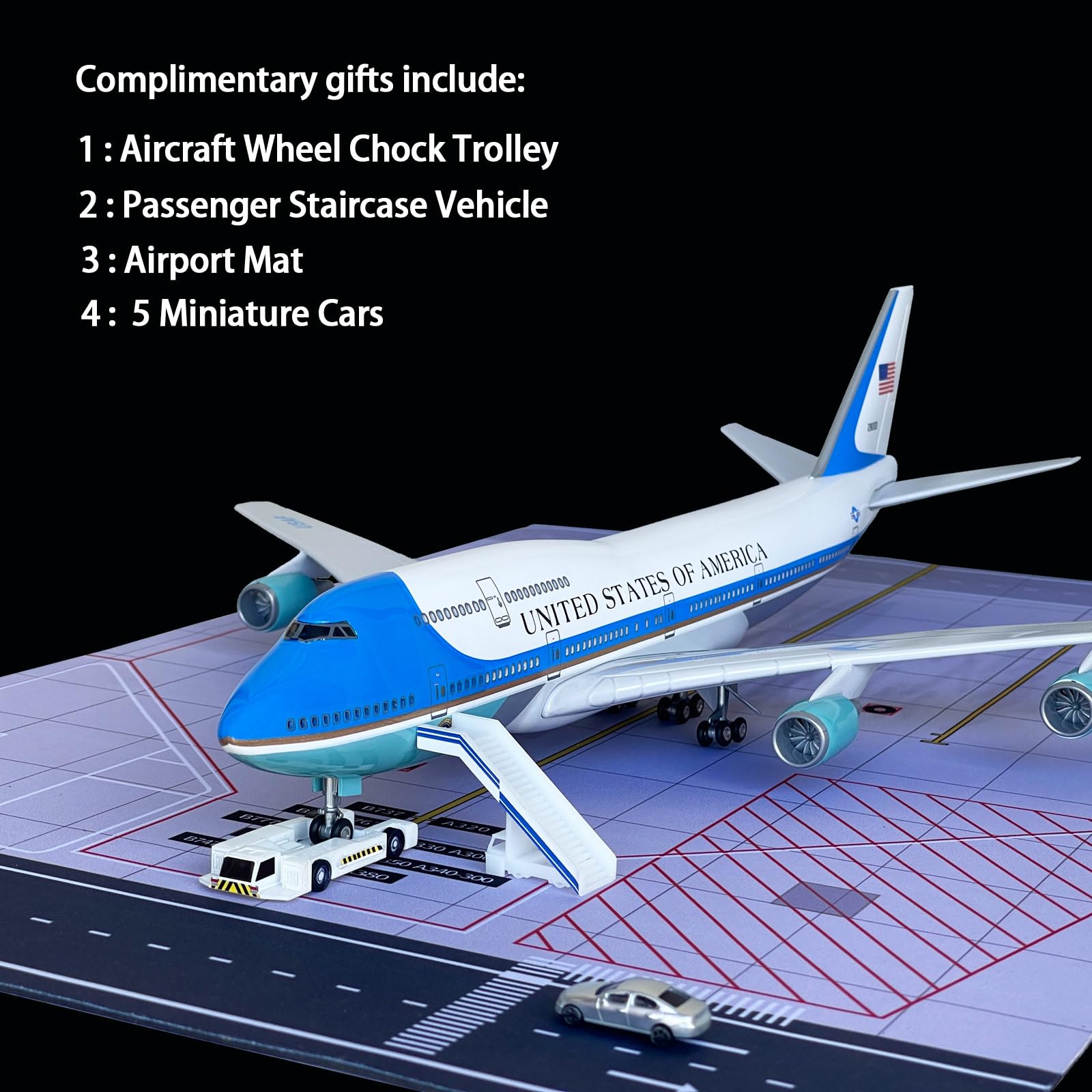 Amazon.com: Air Force One B747 Model Jet Plane 1:130 Scale United