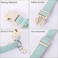 Vista 221 de DOGWONG Collar de perro de San Valentín, collar de perro con estampado de corazones para perros grandes, lindos collares de primavera, hembra