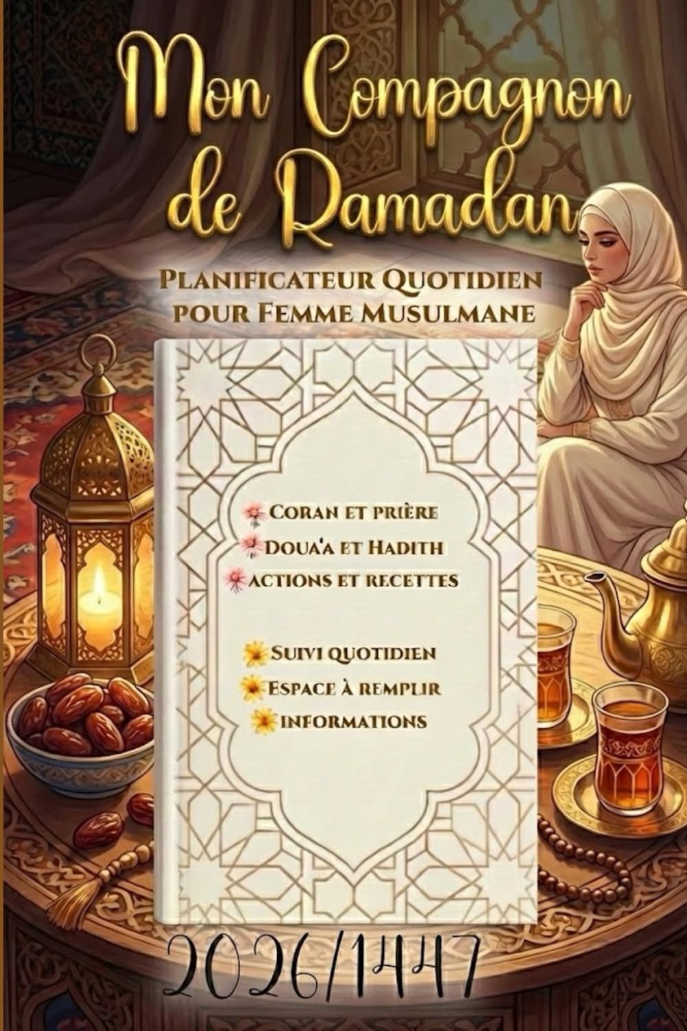 Mon Compagnon de Ramadan : Planificateur Quotidien pour Femme Musulmane: Guide Pratique pour Préparer et Réussir son Mois Sacré : Coran et prière, invocations et Hadiths, bonnes actions et recettes