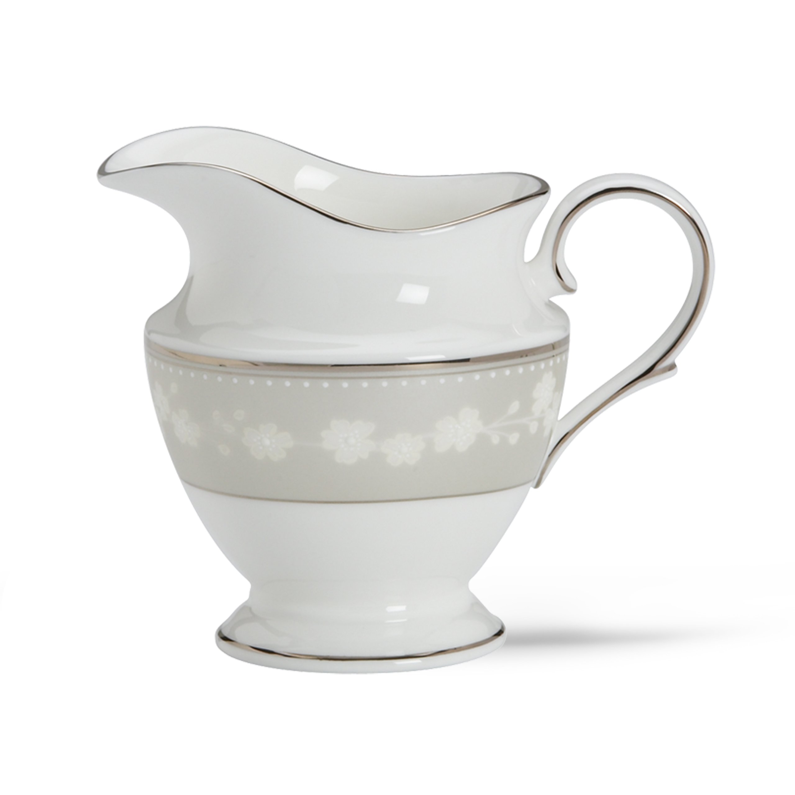 Lenox Bellina Bone China Platinum Banded Creamer