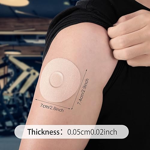 Miniatura 3 de 60 parches adhesivos transpirables para sensores, cubiertas adhesivas precortadas para ducha, cinta impermeable, protección continua para monitor de