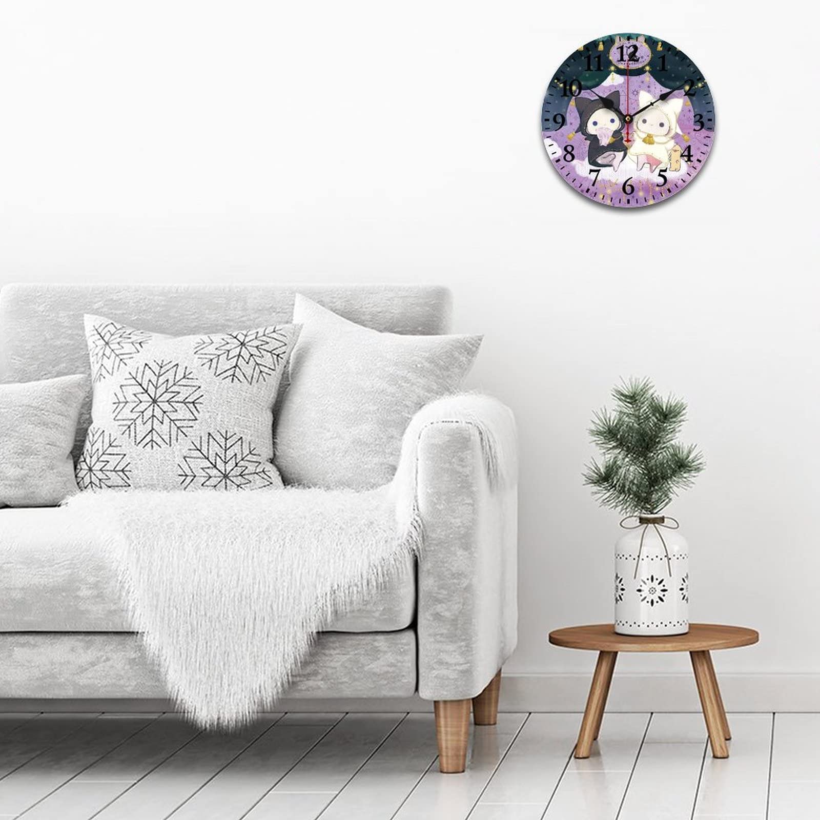 Amazon.co.jp: センチメンタルサーカス掛け時計 木製壁掛け時計 静音