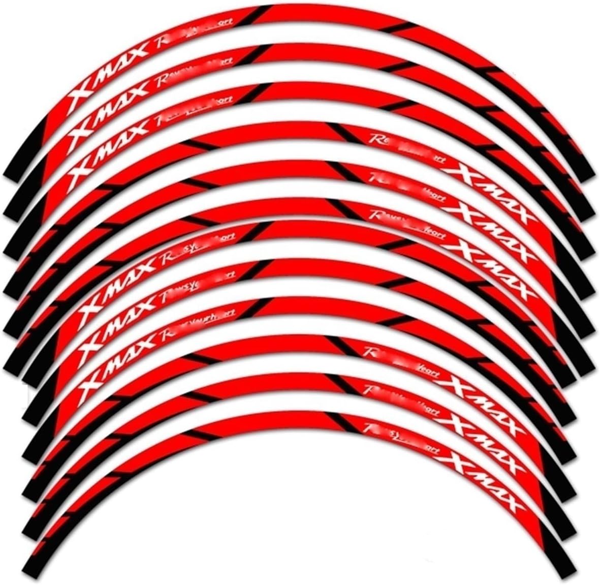 for for X&max 125 250 300 Motorcycle Sticker Wheel Rim Decal Wheel Stickers(A-1)