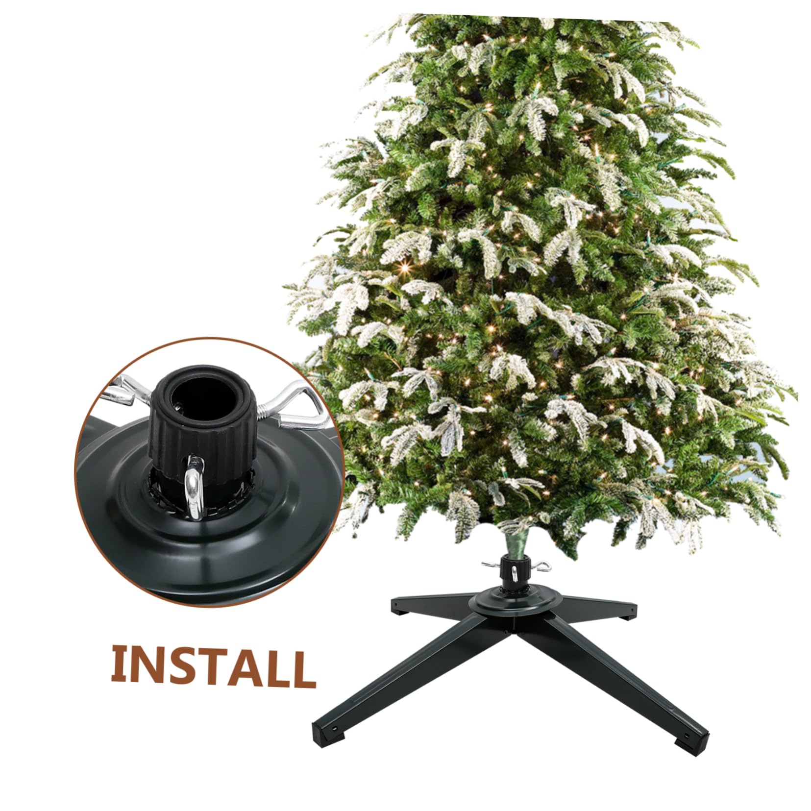 Anneome Soporte De Árbol De Navidad De Hierro Base para Árboles Artificiales Estabilidad para Decoraciones Navideñas