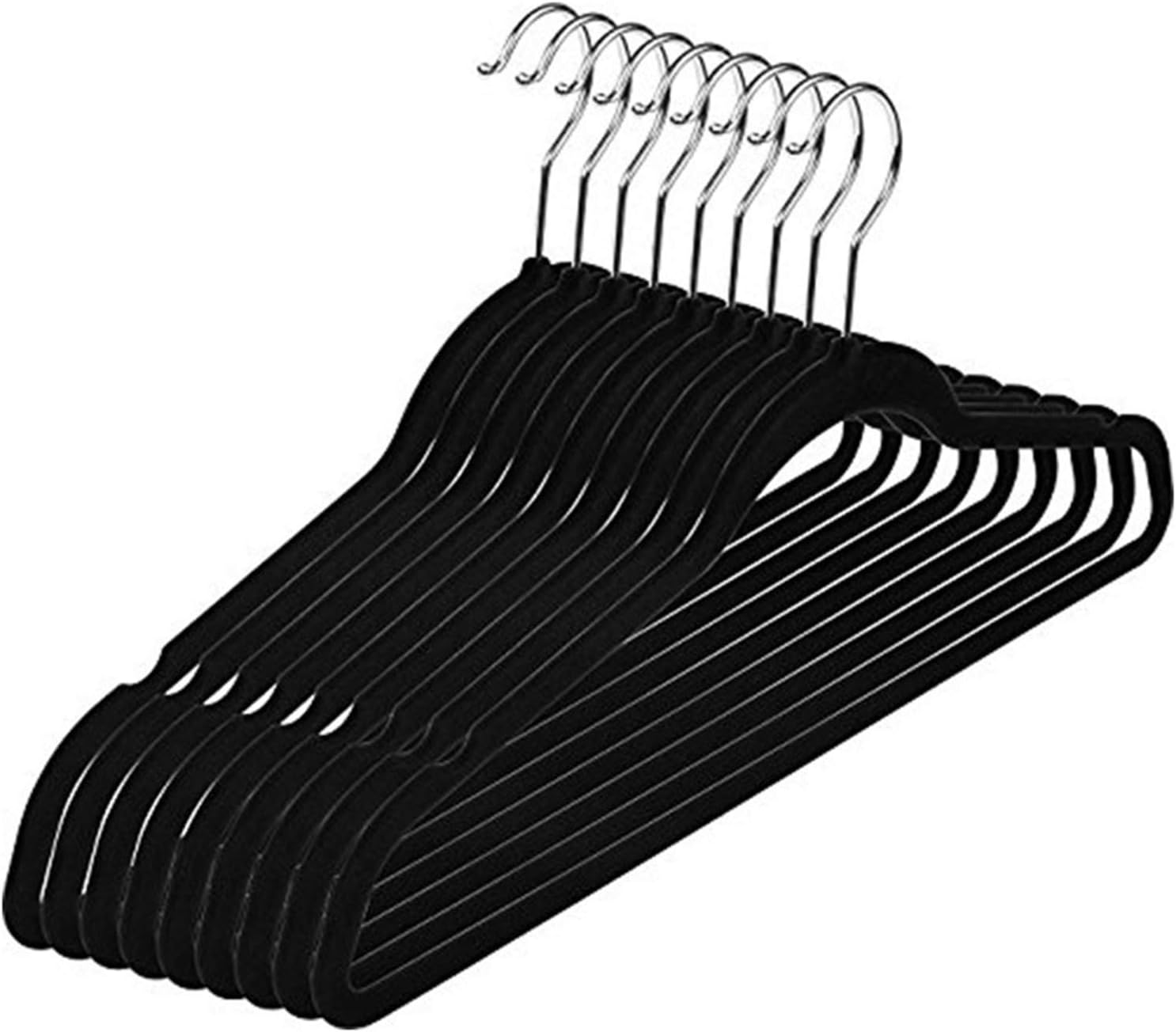 Wall Hanger 30 Pcs Velvet Hangers Clothes Premium Heavy Duty Non Slip for Coat Dress Suit (Color : 100pcs) (30pcs)