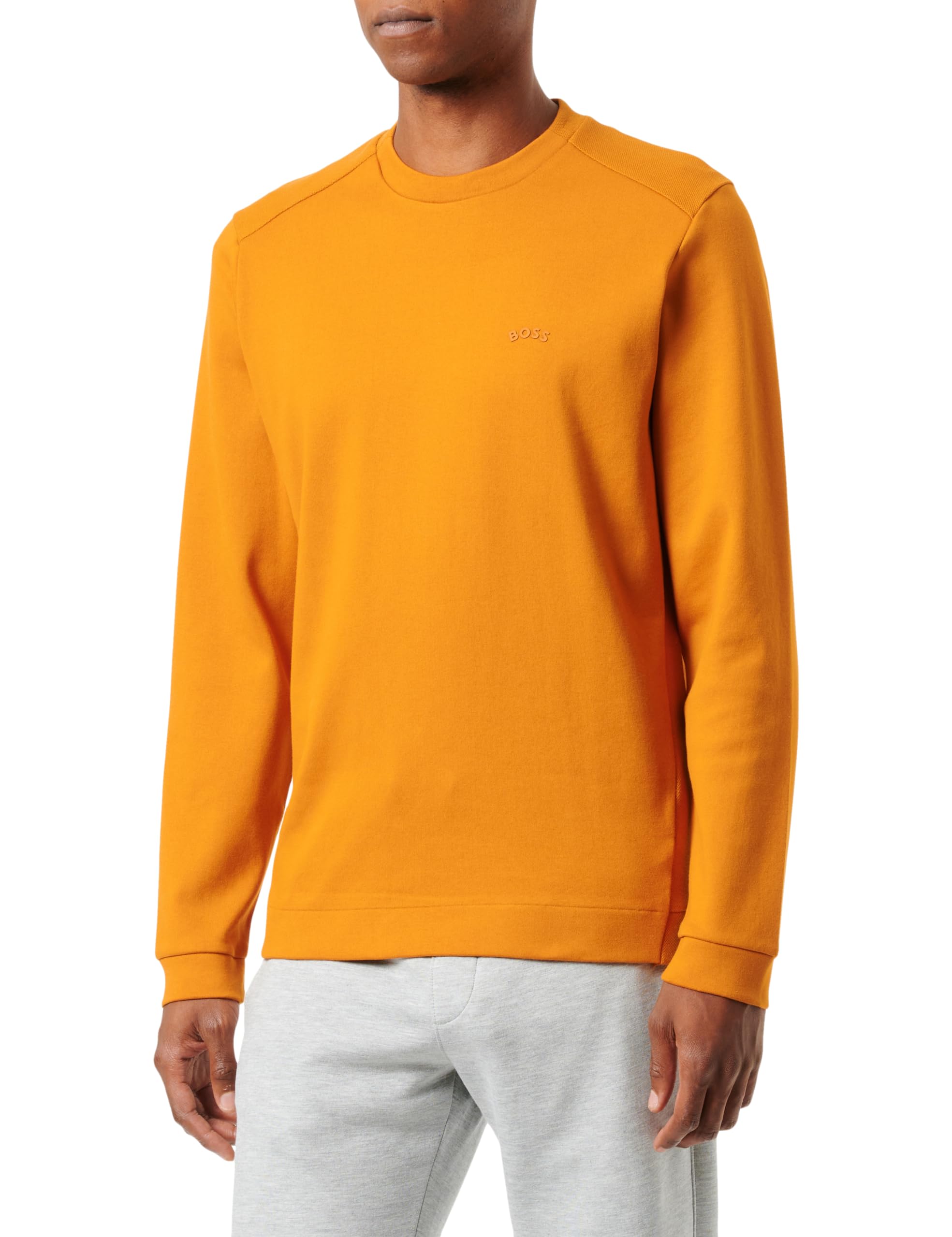 BOSS Men's Salbo Curved Sweatshirt