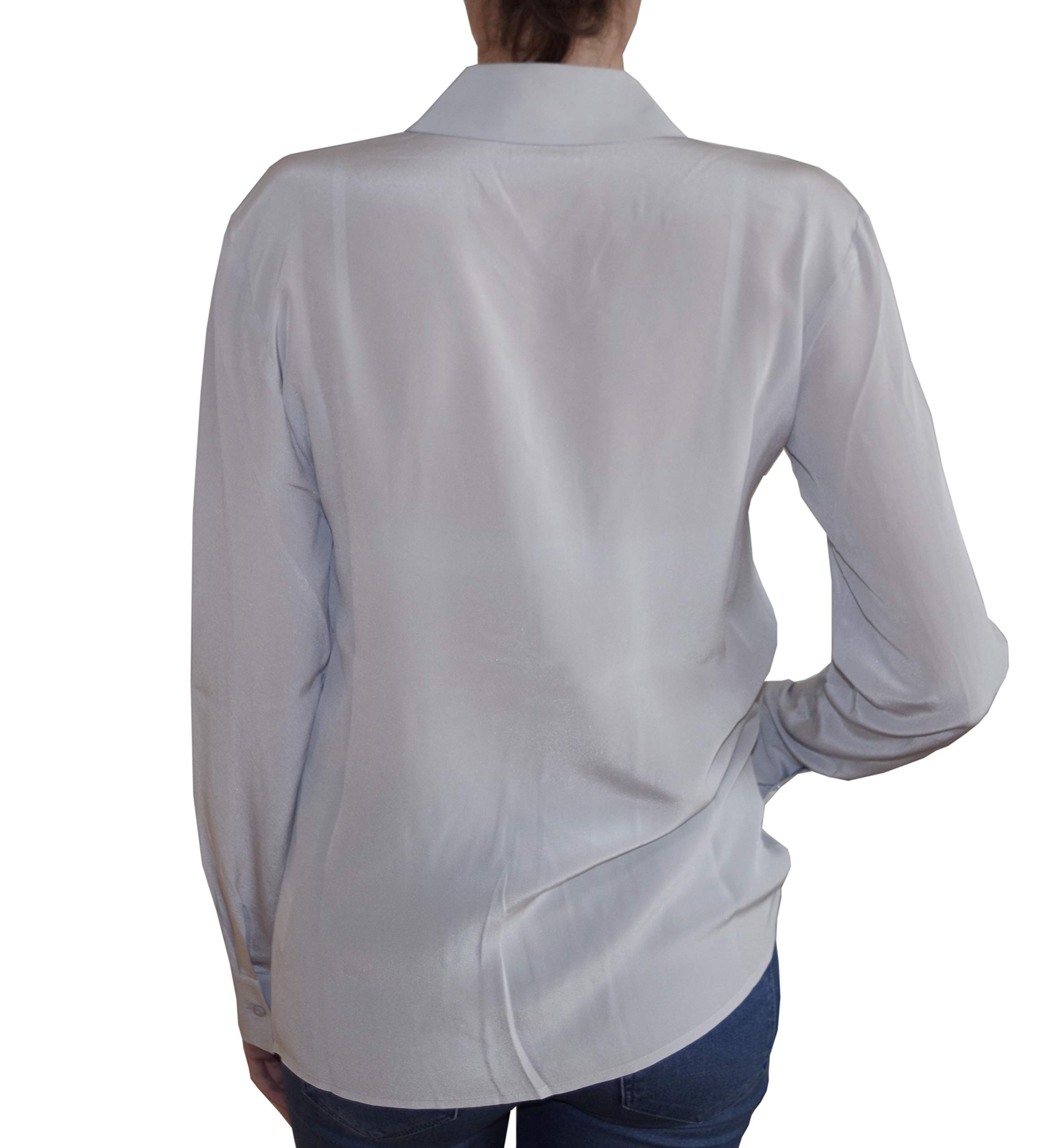 Posh Gear Donna Blusa de Seta Collettoseta 100% Seta